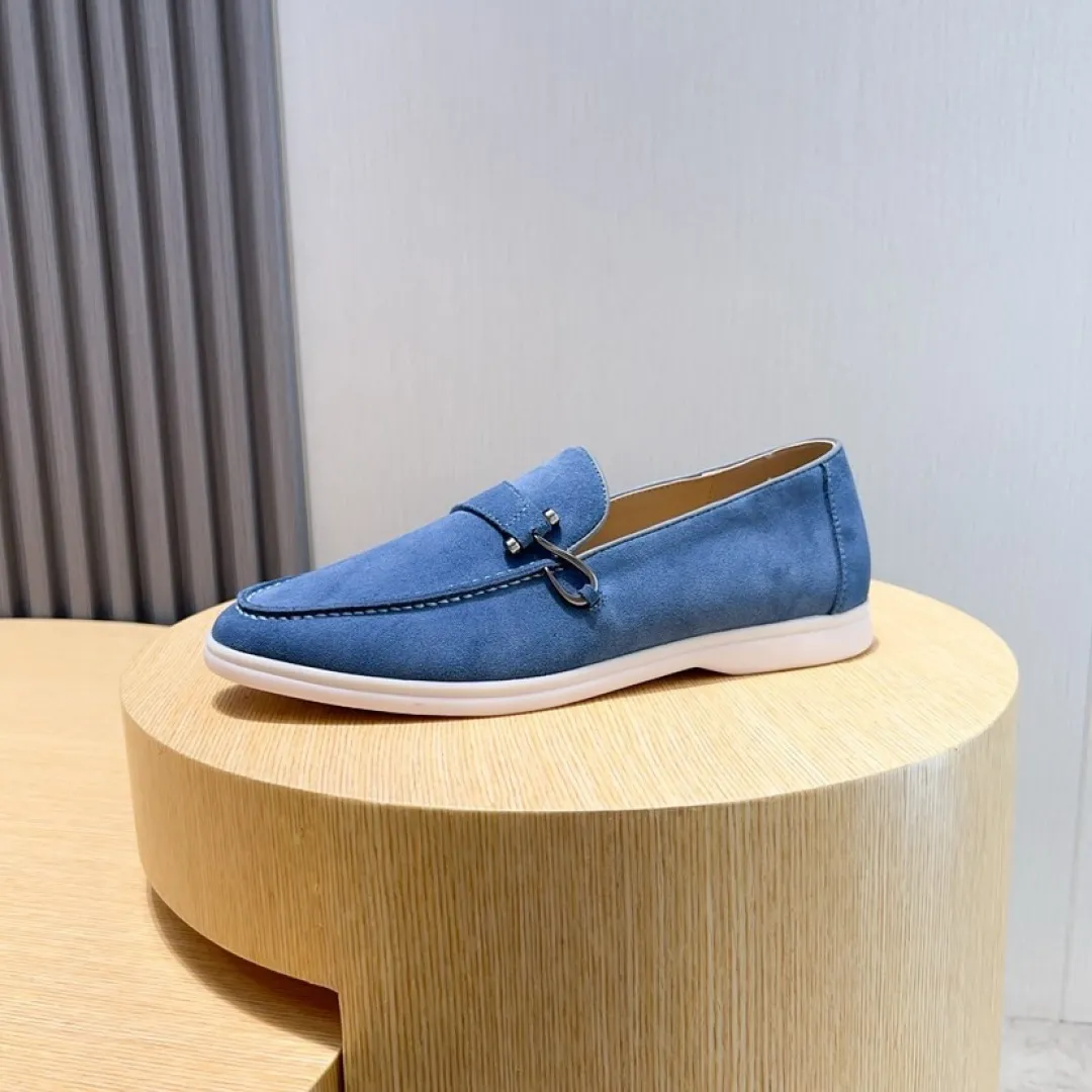 Men's Men's Shoes💰Men's Shoes💰440💰[loro piana] Couple's Style - The new moccasins are made of water-repellent treated suede uppers with rubber soles, a classic. The complex craftsmanship and meticulous structure make the shoes light and soft, allowing you to walk comfortably and freely. Perfect for wearing at the beach or out in the water during the summer. Women’s size: 35-40 Men’s size: 38-45